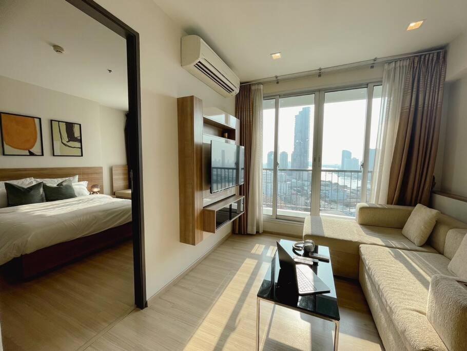 Apartamento Luxurious Downtown River View Chao Phraya River Bangkok Exterior foto